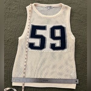 Urban Outfitters White Mesh Sweater